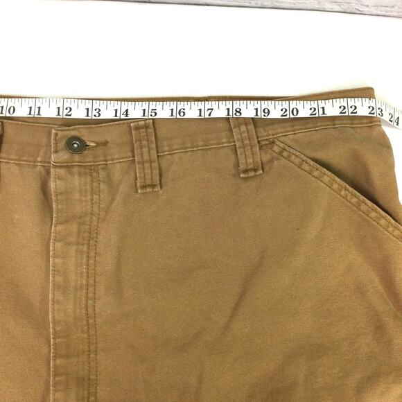 Wrangler Men's Utility Carpenter Flat Front Work Shorts Brown Size 46 - Picture 9 of 10